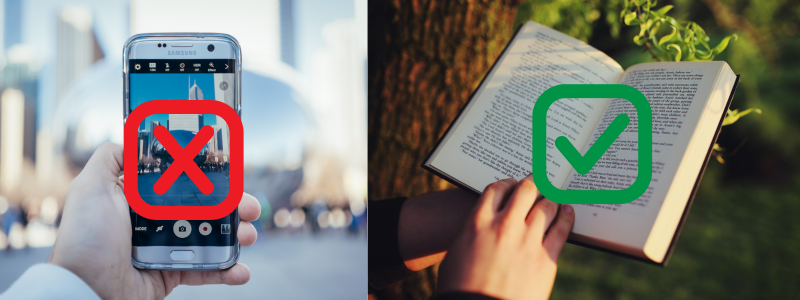 ಮೊಬೈಲ್ ಬಿಡಿ ಪುಸ್ತಕ ಹಿಡಿ