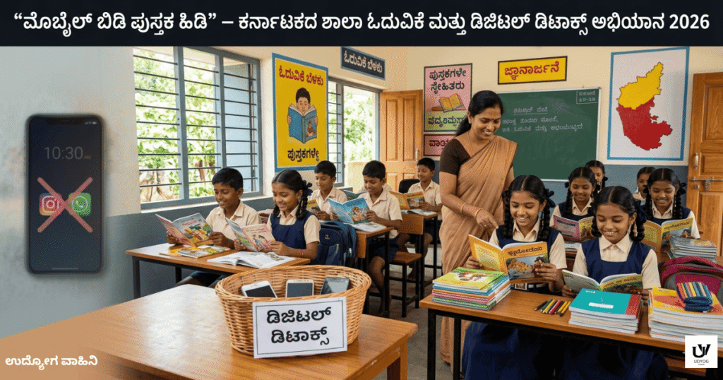 “ಮೊಬೈಲ್ ಬಿಡಿ ಪುಸ್ತಕ ಹಿಡಿ” – ಕರ್ನಾಟಕದ ಶಾಲಾ ಓದುವಿಕೆ ಮತ್ತು ಡಿಜಿಟಲ್ ಡಿಟಾಕ್ಸ್  ಅಭಿಯಾನ 2026