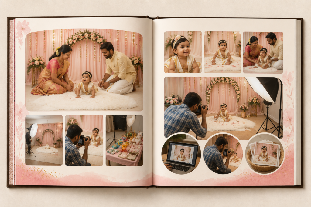 Capture first step ceremony photography setup