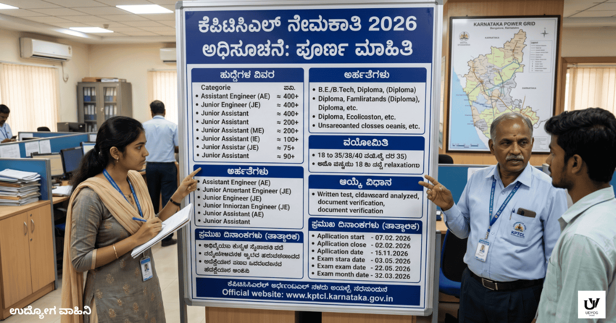 KPTCL ನೇಮಕಾತಿ 2026